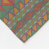 Southwest Sagebrush Green Geometric Design Fleece Deken (Hoek)