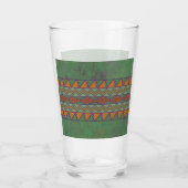 Southwest Sagebrush Green Geometric Design Glas (Voorkant)