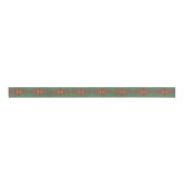 Southwest Sagebrush Green Geometric Design Grosgrain Lint (Voorkant)