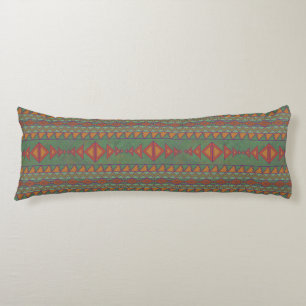 Southwest Sagebrush Green Geometric Design Lichaamskussen