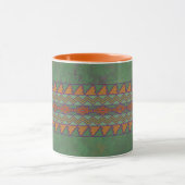 Southwest Sagebrush Green Geometric Design Mok (Midden)