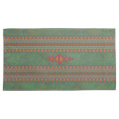 Southwest Sagebrush Green Geometric Design Pillow Kussensloop (Voorkant-Rechts)