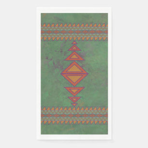 Southwest Sagebrush Green Geometric Design Servet