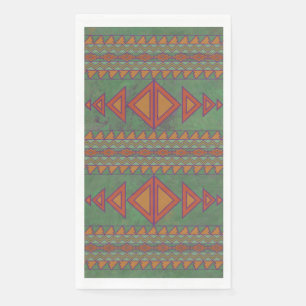 Southwest Sagebrush Green Geometric Design Servet
