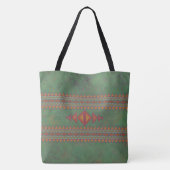 Southwest Sagebrush Green Geometric Design Tas Ba (Achterkant)