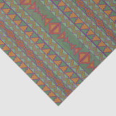 Southwest Sagebrush Green Geometric Design Tissue Tissuepapier (Detail)