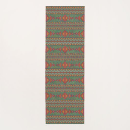 Southwest Sagebrush Green Geometric Design Yoga Ma Yogamat (Achterkant)