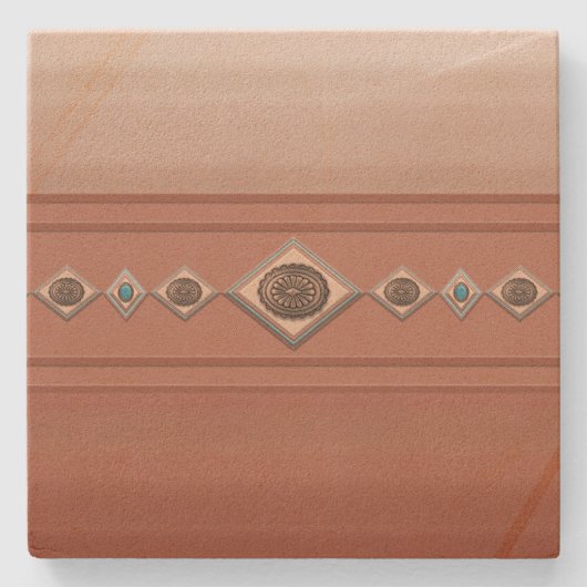 Southwest Sandstone Canyon Stenen Onderzetter (Voorkant)