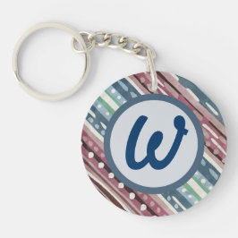 Southwest strepen aangepaste initiaal sleutelhange sleutelhanger