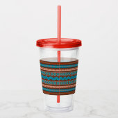 Southwest Style Geometric Cameron Gorge Design Acryl Drinkbeker (Rechts)
