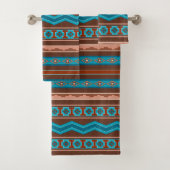 Southwest Style Geometric Cameron Gorge Design Bad Handdoek (Insitu)