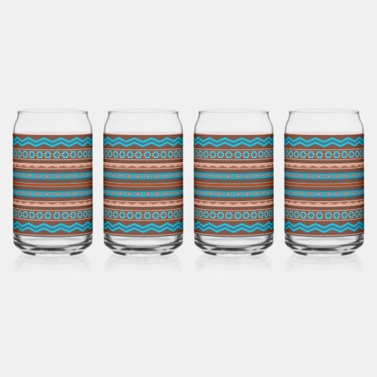 Southwest Style Geometric Cameron Gorge Design Blikvorm Glas (Rechts)