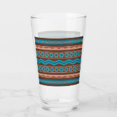 Southwest Style Geometric Cameron Gorge Design Glas (Achterkant)