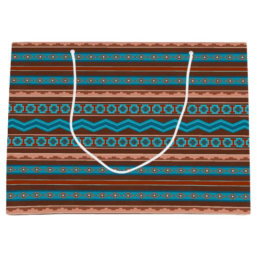 Southwest Style Geometric Cameron Gorge Design Groot Cadeauzakje (Voorkant)