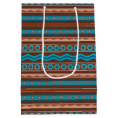 Southwest Style Geometric Cameron Gorge Design Medium Cadeauzakje (Achterkant)