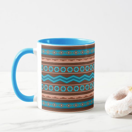 Southwest Style Geometric Cameron Gorge Design My Mok (Met donut)