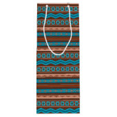 Southwest Style Geometric Cameron Gorge Design Wijn Cadeautas (Achterkant)