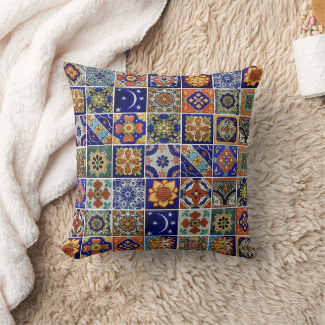 Southwest Style Talavera Tegel Afbeelding Kussensl Kussen (Deken)
