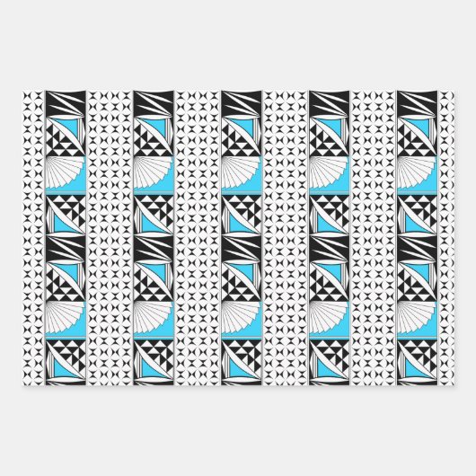 Southwest Sunrise in Turquoise Inpakpapier Vel (Voorkant 2)