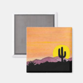 Southwest Sunset Magnet Magneet (Voorkant / Achterkant)