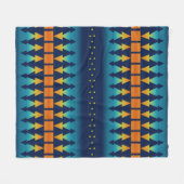 Southwest Sunset Pines Fleece Deken (Voorkant (Horizontaal))