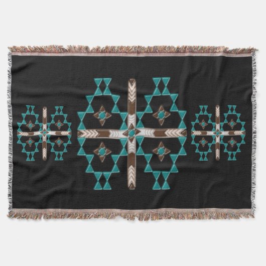 Southwest Symmetry Throw Blanket Deken (Voorkant)