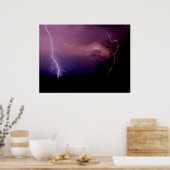 Southwest Texas Lightning Storm Poster (Keuken)