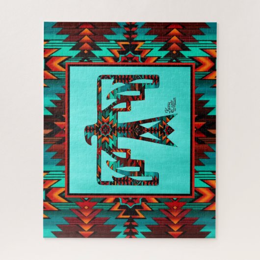 Southwest Thunderbird Jigzaag Puzzle Legpuzzel (Verticaal)