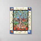 "Southwest Tree of Life" Toile de quatre saisons I (Recto)