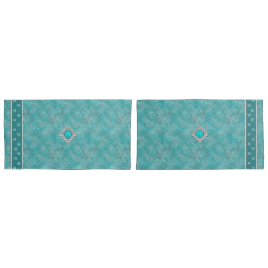 Southwest Turquoise Kussensloop (Voorkant-Set)