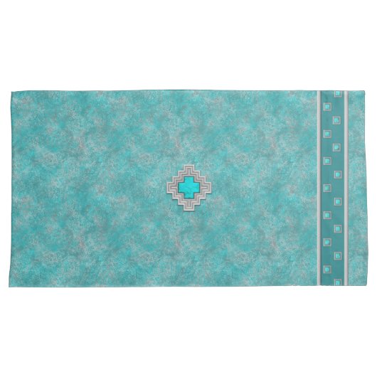 Southwest Turquoise Kussensloop (Voorkant-Rechts)