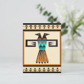 Southwest Twin Bird Head Briefkaart (Staand voorkant)