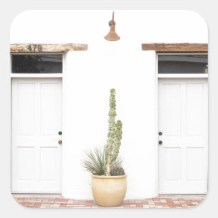 Southwest White Entry Vierkante Sticker