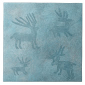 Southwest Winter Deer Tegeltje (Voorkant)