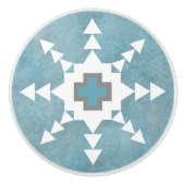 Southwest Winter Snowflake Keramische Knop (Voorkant)