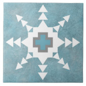 Southwest Winter Snowflake Tegeltje (Voorkant)