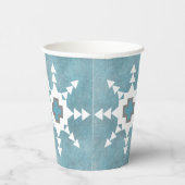Southwest Winter Snowflakes Papieren Bekers (Rechts)