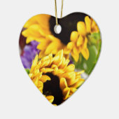 Southwest Yellow Sunflower Keramisch Ornament (Links)