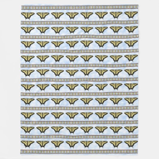 Southwest Yellow Swallowtail Butterfly Large Fleece Deken (Voorkant)