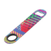 southwestern borders and triangles collage speed flessenopener (Achterkant Gekanteld)