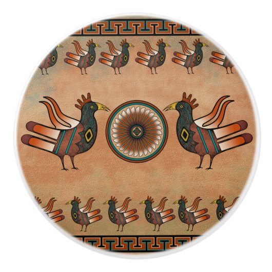 SouthWestern Ceramic Knobs Keramische Knop (Voorkant)