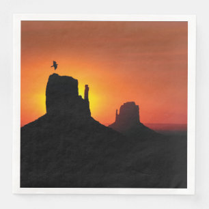 Southwestern Desert Buttes Paper Dinner Napkins Servet