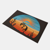 Southwestern Desert Sun Kokopelli Doormat Deurmat (Schuin)