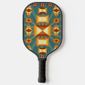 Southwestern Golden Sun Rays Indian Blanket Design Pickleball Paddle (Achterkant)