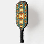 Southwestern Golden Sun Rays Indian Blanket Design Pickleball Paddle (Links)