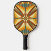 Southwestern Golden Sun Rays Indian Blanket Design Pickleball Paddle (Achterkant)