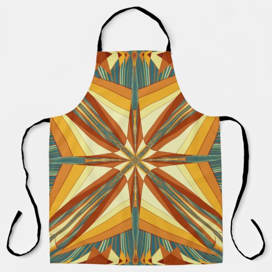 Southwestern Golden Sun Rays Indian Blanket Design Schort (Voorkant)