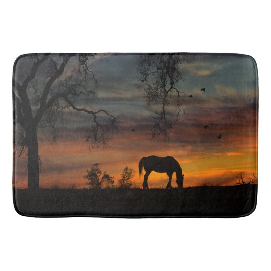 Southwestern Horse Bath Mat (Voorkant)