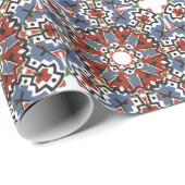 Southwestern kerstdesign cadeaupapier (Rol Hoek)