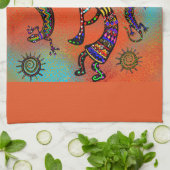 SOUTHWESTERN KOKOPELLI ART THEEDOEK (Gevouwen)